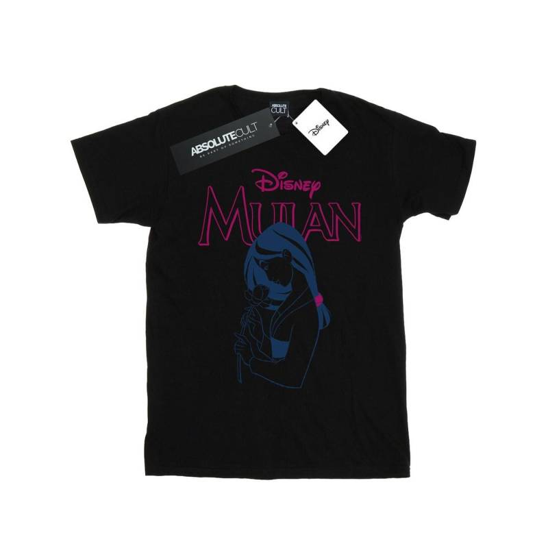 Mulan Magnolia Line Tshirt Damen Schwarz M von Disney