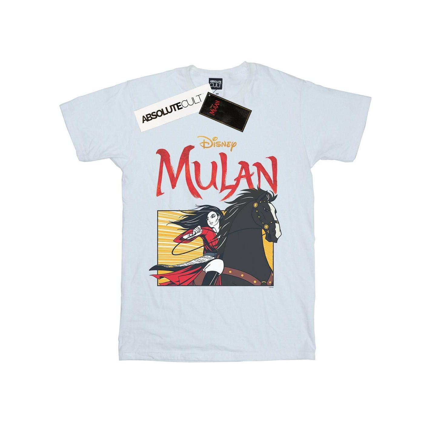 Mulan Movie Horse Frame Tshirt Jungen Weiss 128 von Disney