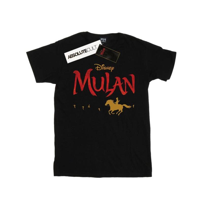 Mulan Movie Logo Tshirt Herren Schwarz 3XL von Disney