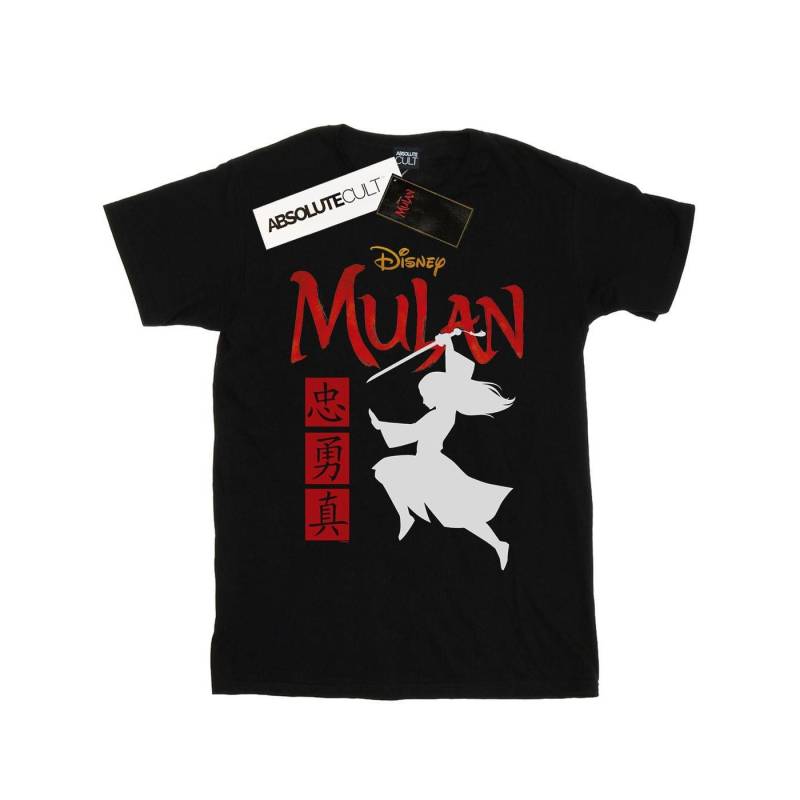 Mulan Movie Warrior Silhouette Tshirt Herren Schwarz 3XL von Disney