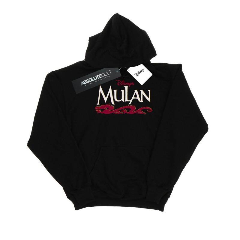 Mulan Script Kapuzenpullover Mädchen Schwarz 116 von Disney