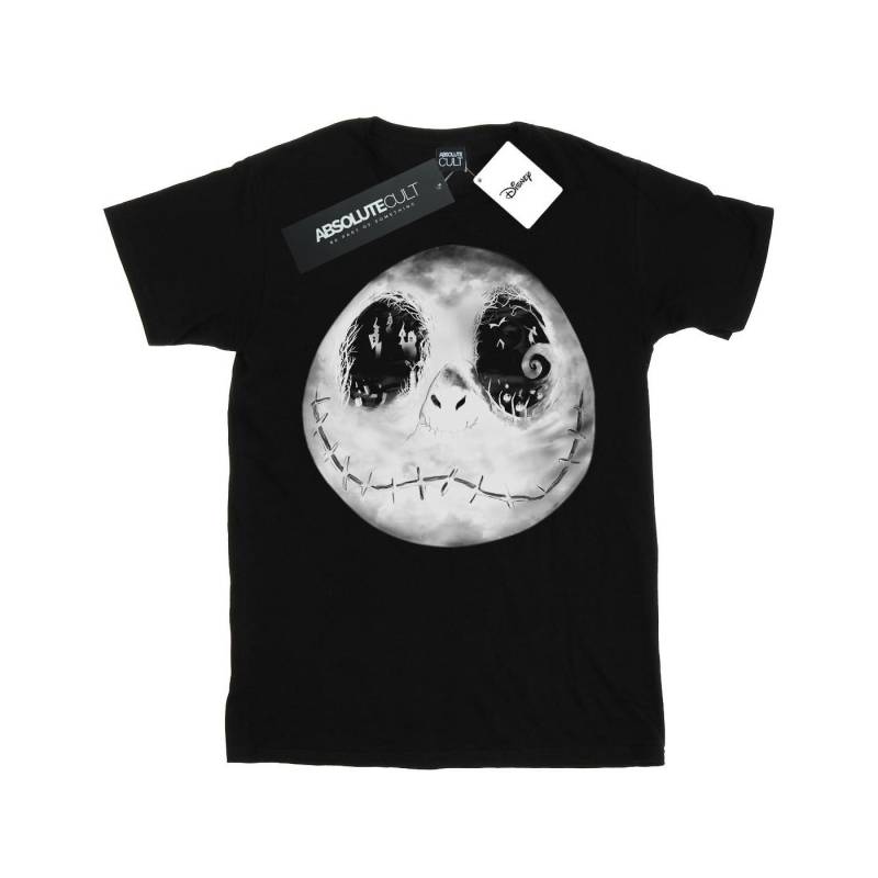 Nightmare Before Christmas Jack Moon Face Tshirt Damen Schwarz L von Disney