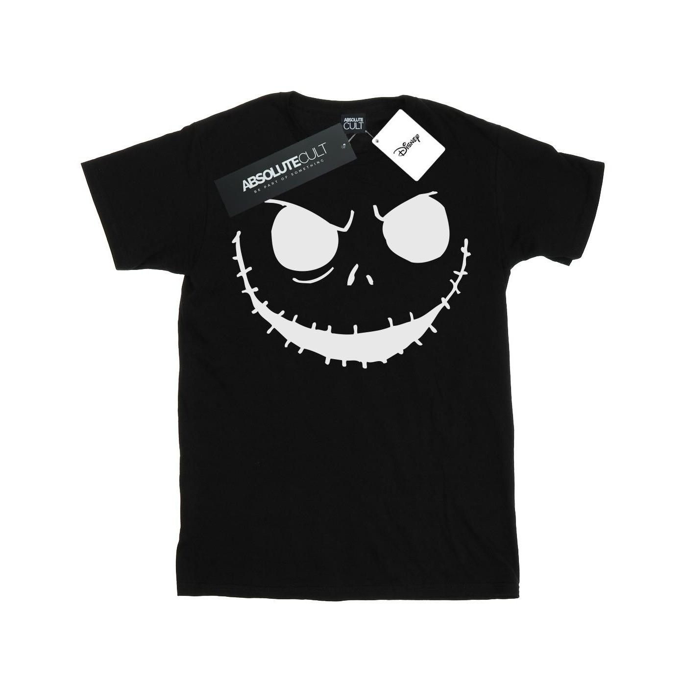 Nightmare Before Christmas Jack's Face Bold Tshirt Damen Schwarz M von Disney