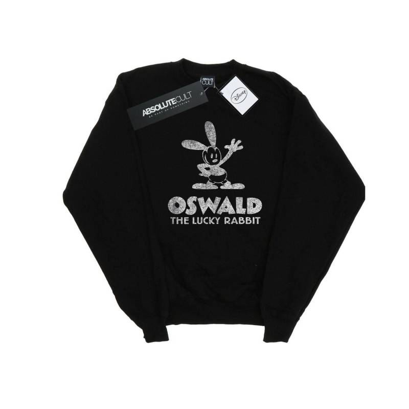 Oswald Logo Sweatshirt Damen Schwarz XXL von Disney