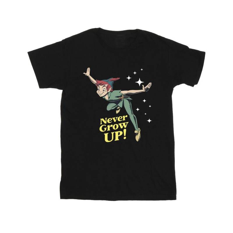 Peter Pan Never Grow Up Tshirt Herren Schwarz 3XL von Disney