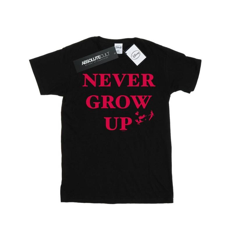 Peter Pan Never Grow Up Tshirt Herren Schwarz 5XL von Disney