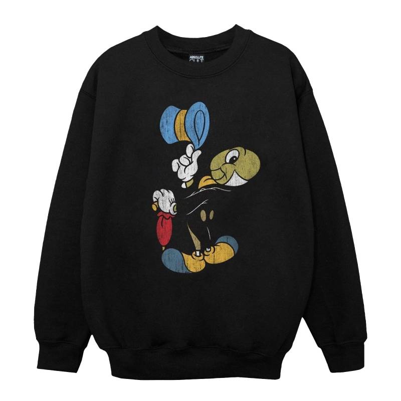 Pinocchio Jiminy Cricket Sweatshirt Unisex Schwarz 152-158 von Disney