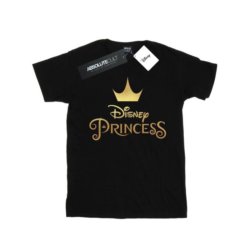 Princess Crown Logo Tshirt Damen Schwarz 5XL von Disney