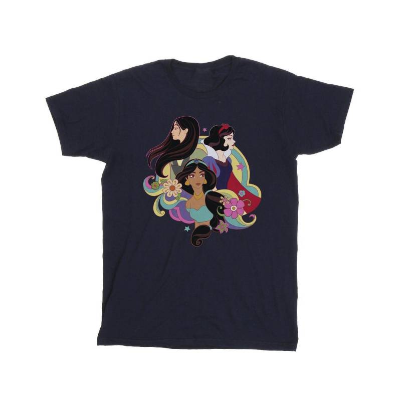 Princess Mulan Jasmine Snow White Tshirt Mädchen Marine 104 von Disney