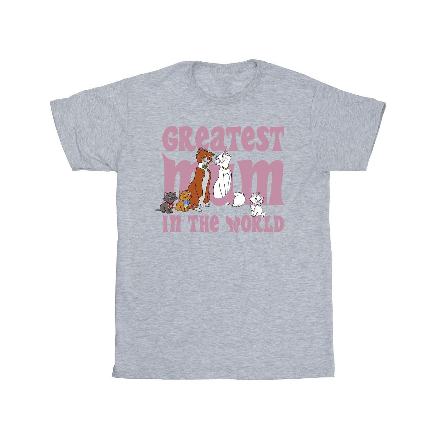 The Aristocats Greatest Mum Tshirt Herren Grau 5XL von Disney