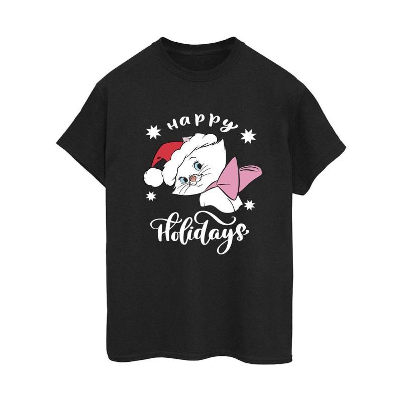 The Aristocats Happy Holidays Tshirt Damen Schwarz 5XL von Disney