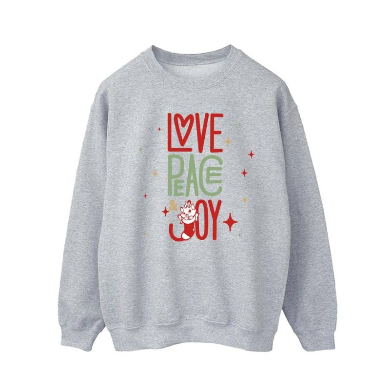 The Aristocats Marie Love Peace Joy Sweatshirt Herren Grau L von Disney