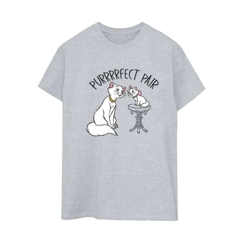 The Aristocats Purrfect Pair Tshirt Damen Grau 3XL von Disney