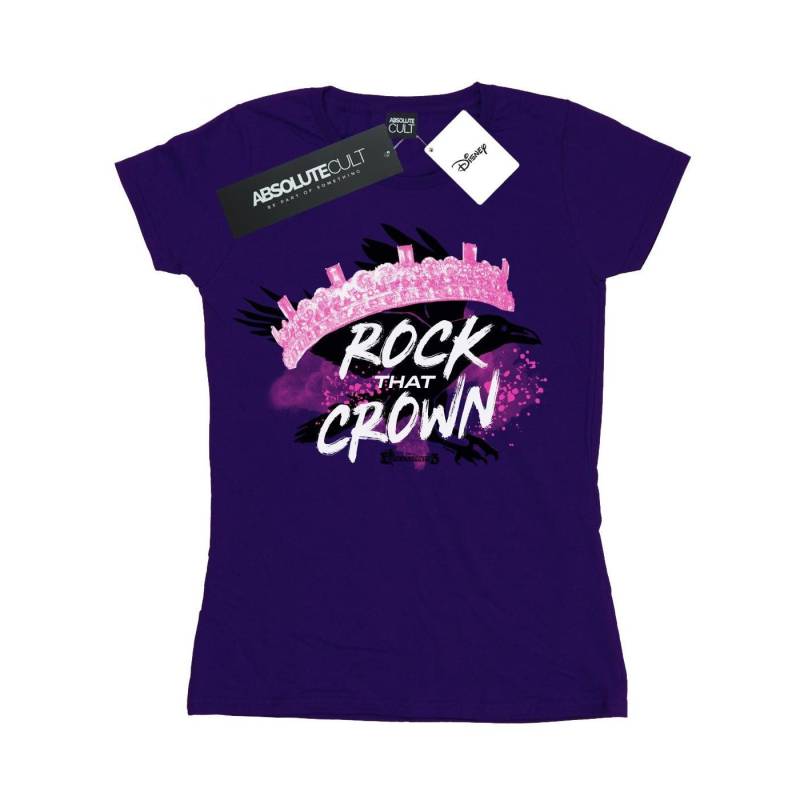 The Descendants Rock That Crown Tshirt Damen Lila M von Disney