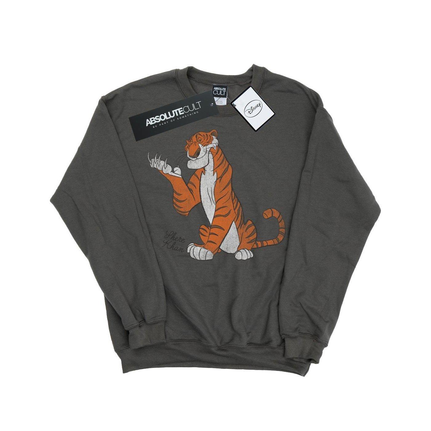 The Jungle Book Classic Shere Khan Sweatshirt Herren Charcoal Black XL von Disney