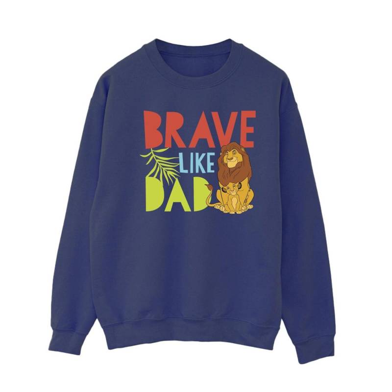 The Lion King Brave Like Dad Sweatshirt Damen Marine XXL von Disney