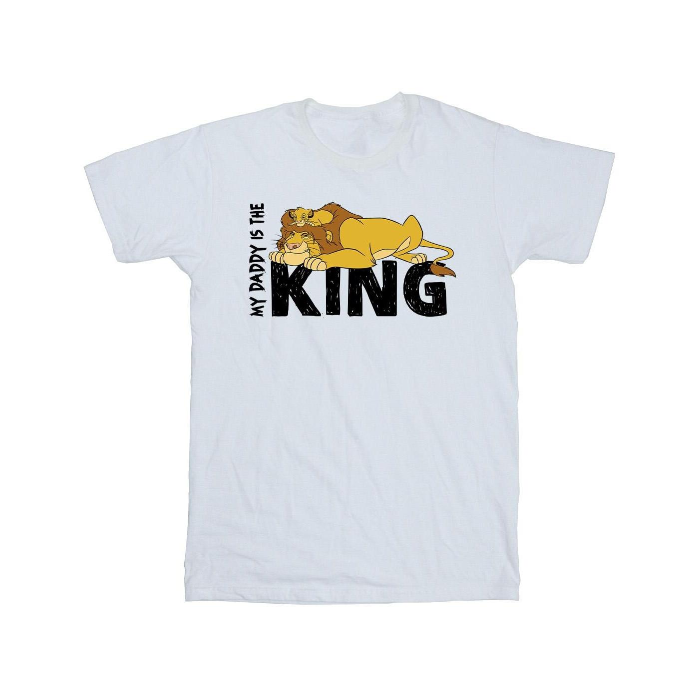 The Lion King Daddy Is King Tshirt Mädchen Weiss 152-158 von Disney