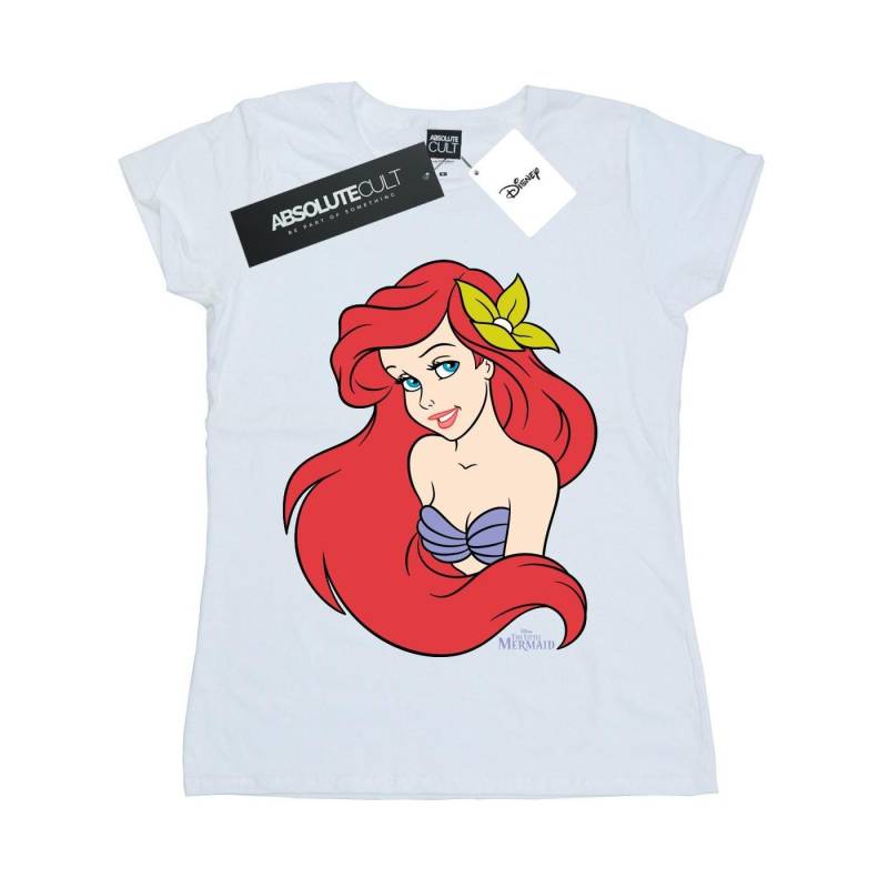 The Little Mermaid Close Up Tshirt Damen Weiss M von Disney