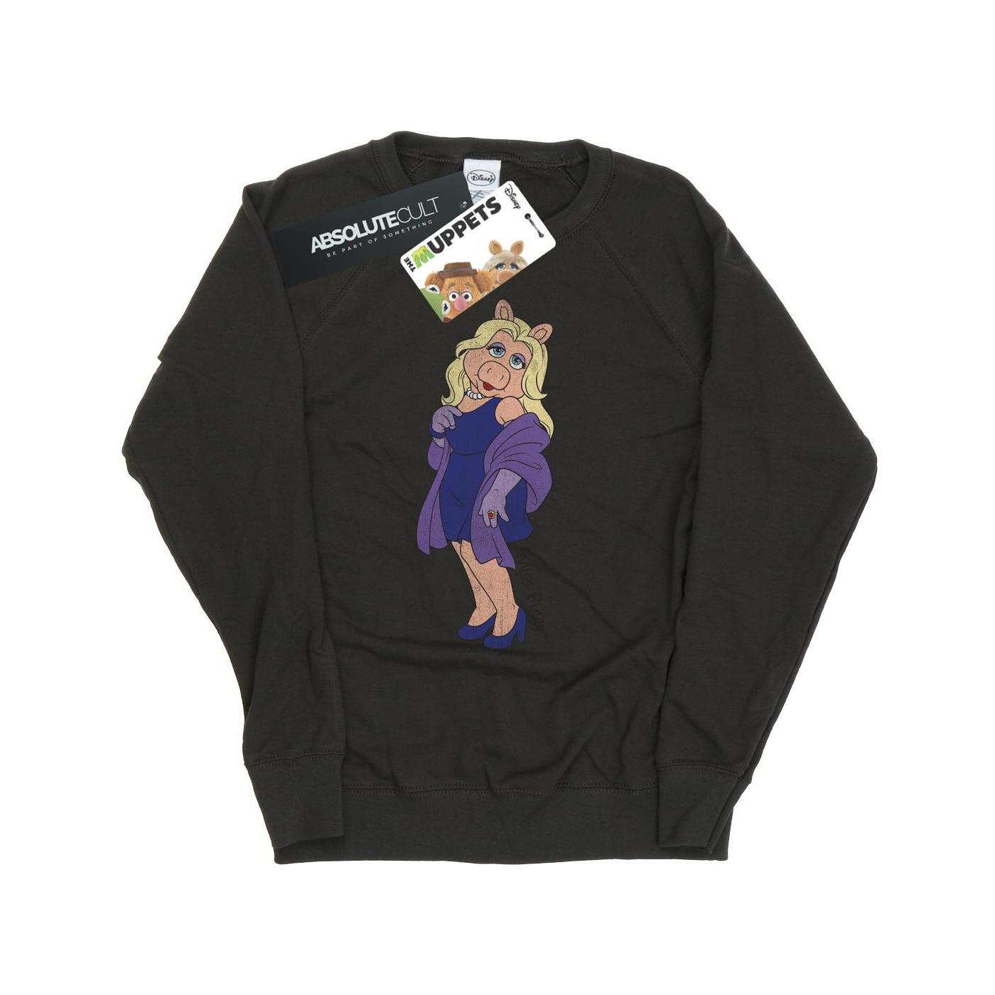 The Muppets Classic Miss Piggy Sweatshirt Damen Taubengrau L von Disney