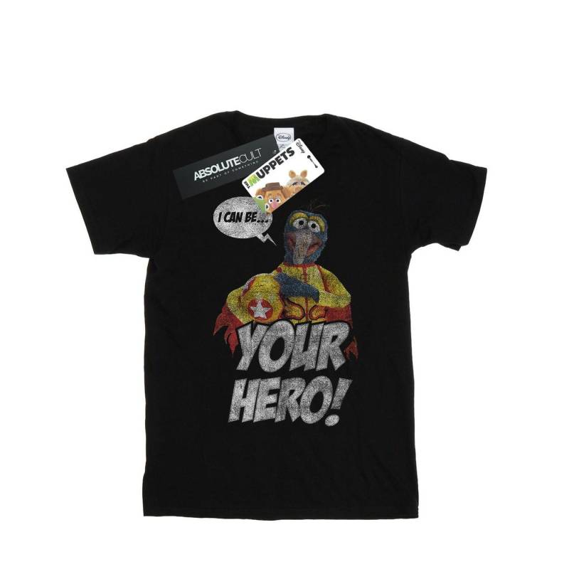 The Muppets Gonzo I Can Be Your Hero Tshirt Herren Schwarz S von Disney