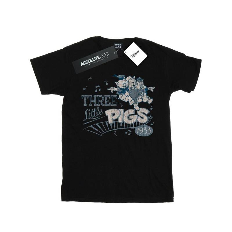 Three Little Pigs 1933 Tshirt Mädchen Schwarz 152-158 von Disney