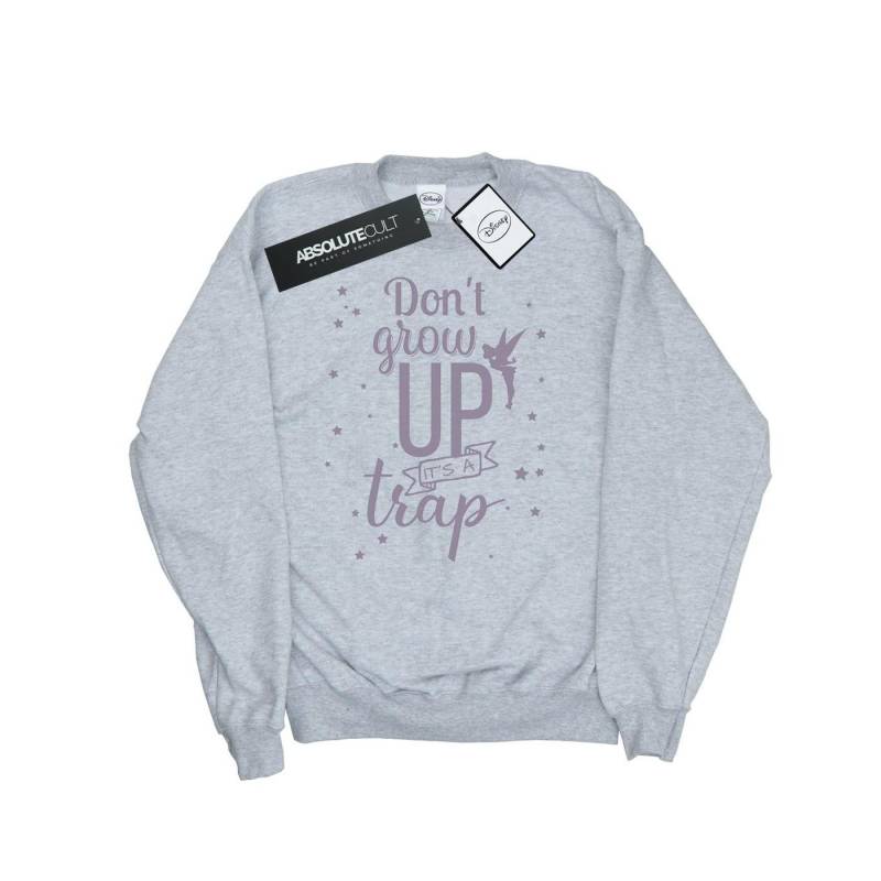 Tinker Bell Don't Grow Up Sweatshirt Unisex Grau 116 von Disney