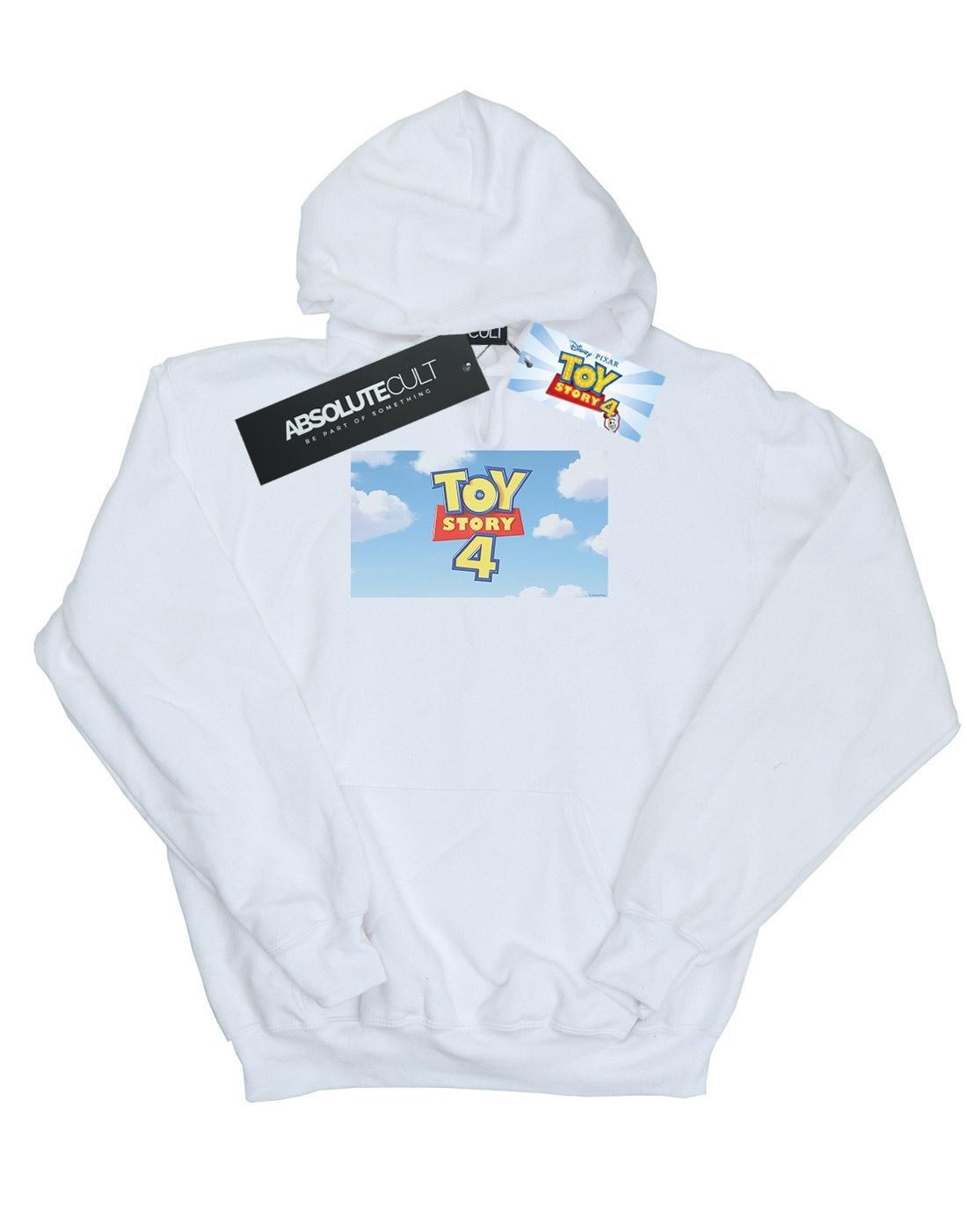 Toy Story 4 Cloud Logo Kapuzenpullover Damen Weiss L von Disney