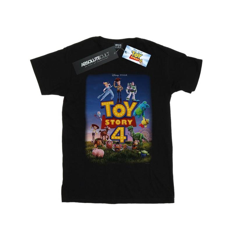 Toy Story 4 Poster Art Tshirt Herren Schwarz L von Disney