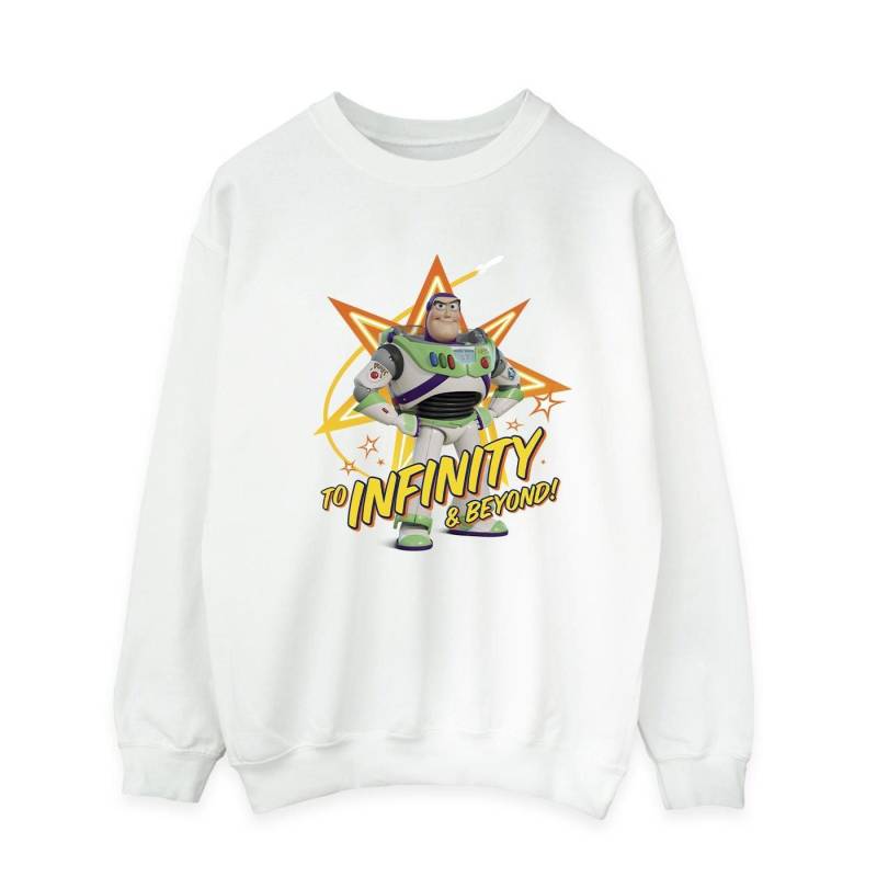 Toy Story Buzz To Infinity Sweatshirt Herren Weiss M von Disney