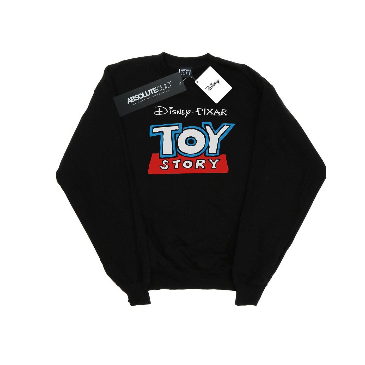 Toy Story Cartoon Logo Sweatshirt Mädchen Schwarz 140/146 von Disney