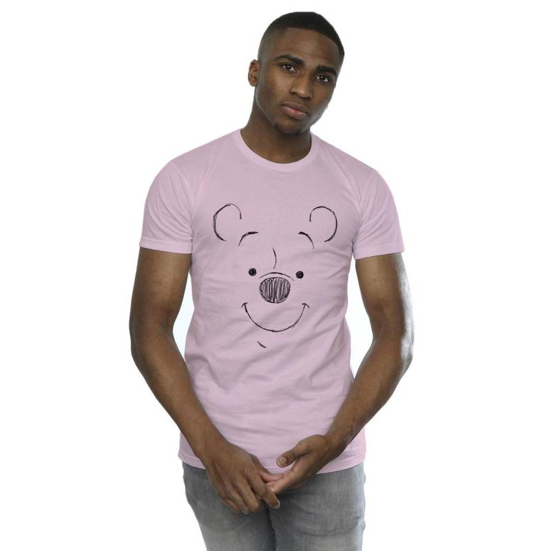 Winnie The Pooh Winnie The Pooh Face Tshirt Herren Pink XL von Disney