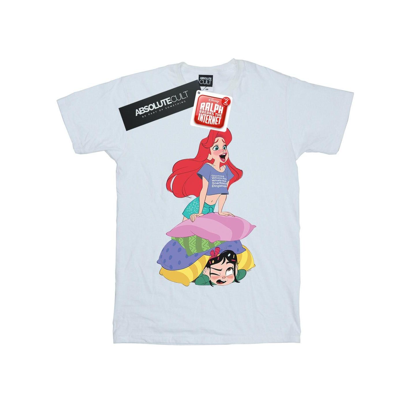 Wreck It Ralph Ariel And Vanellope Tshirt Herren Weiss 3XL von Disney