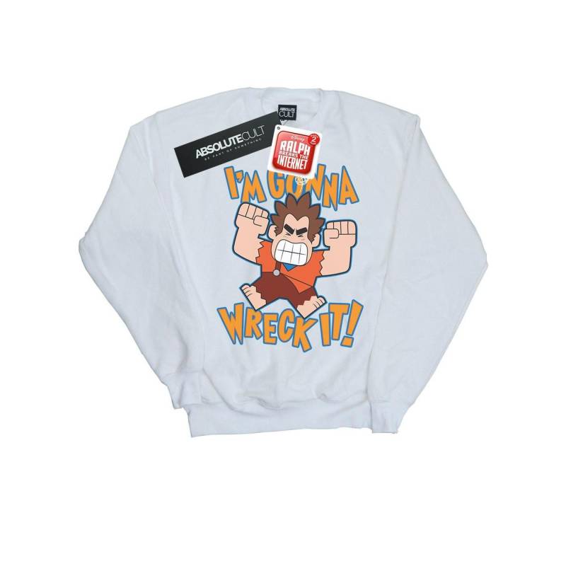 Wreck It Ralph I'm Gonna Wreck It Sweatshirt Damen Weiss L von Disney