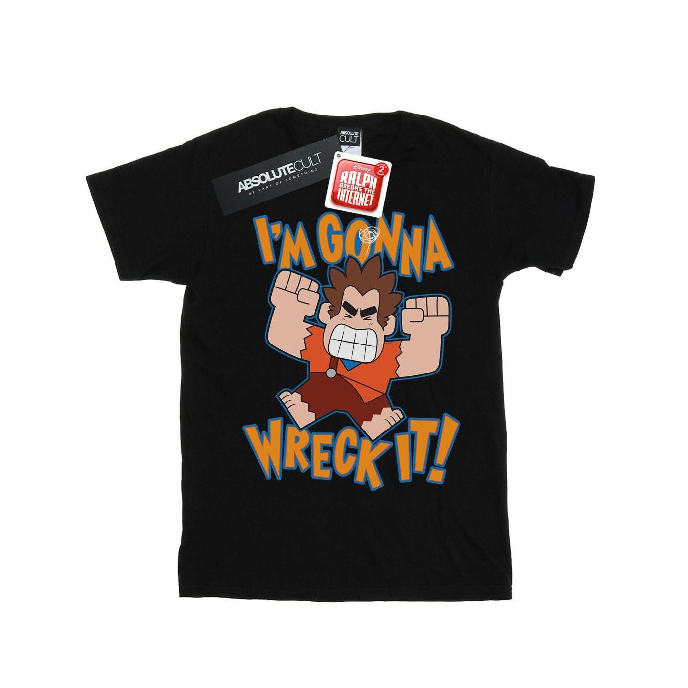 Wreck It Ralph I'm Gonna Wreck It Tshirt Mädchen Schwarz 128 von Disney