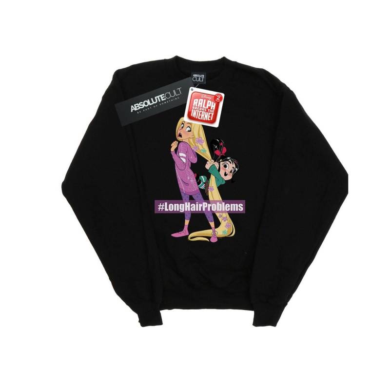 Wreck It Ralph Rapunzel And Vanellope Sweatshirt Herren Schwarz S von Disney