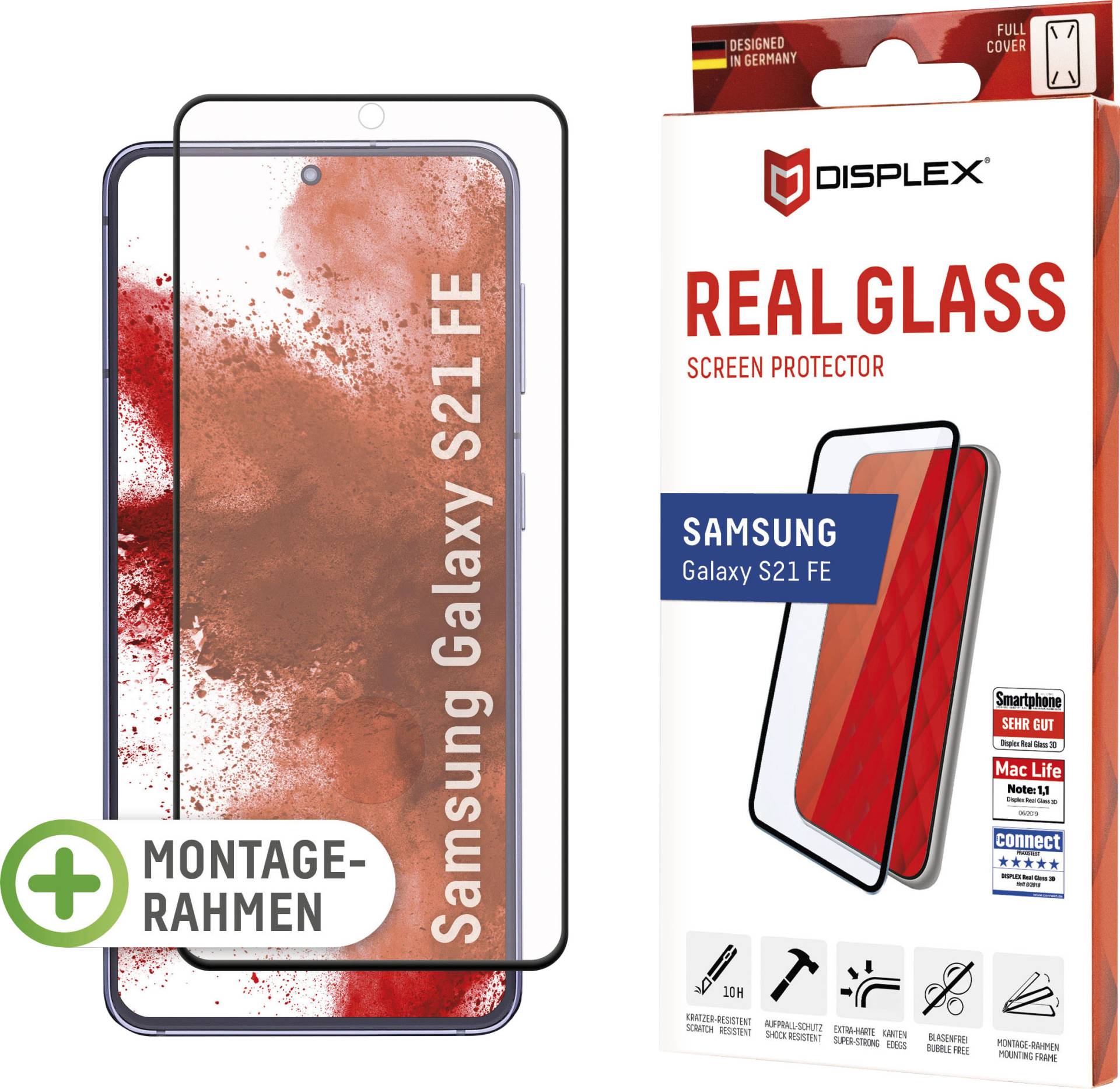 Displex Displayschutzfolie »DISPLEX Real Glass FC für Samsung Galaxy S21 FE« von Displex