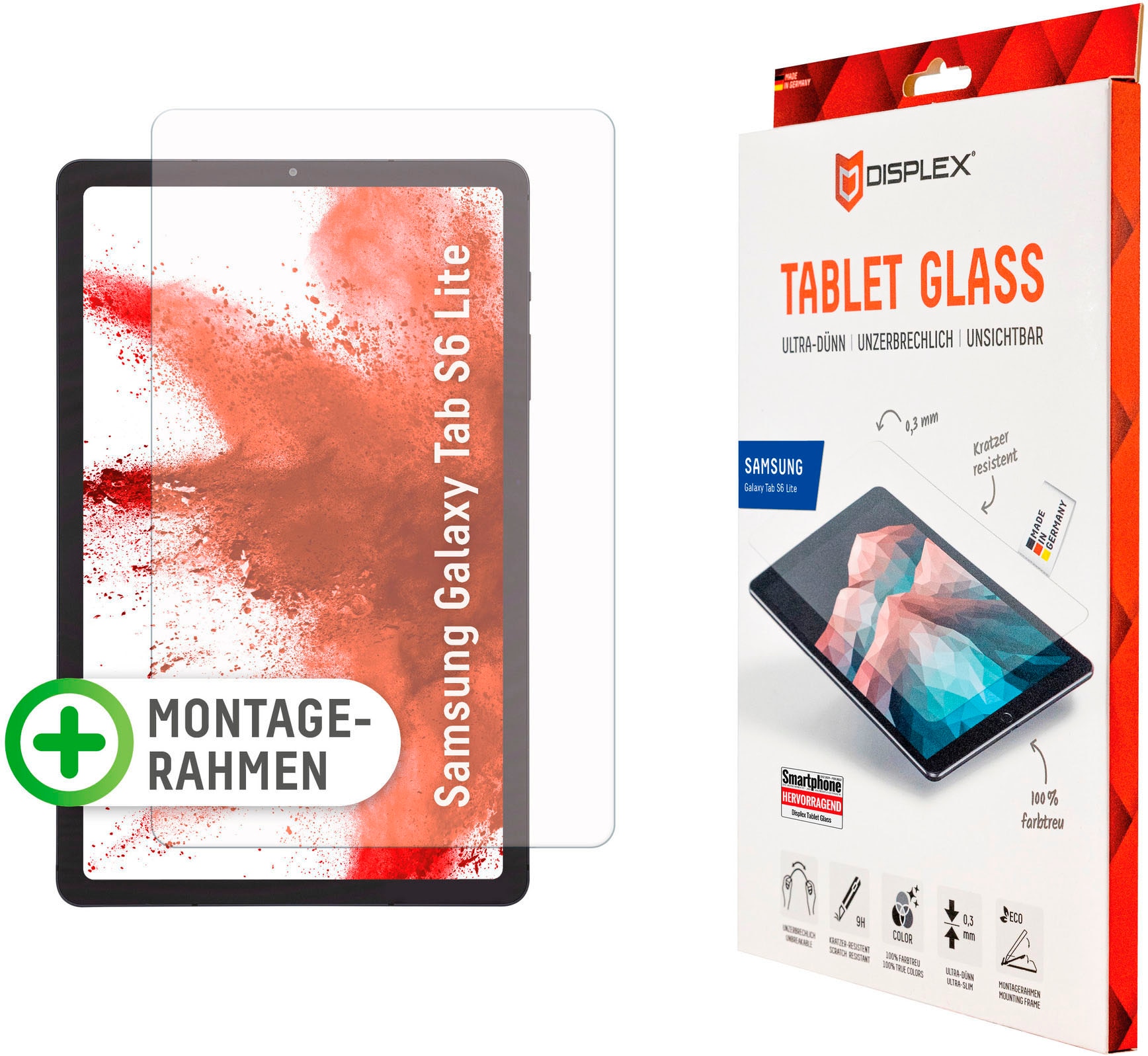 Displex Displayschutzfolie »Tablet Glass Samsung Galaxy Tab S6 Lite«, für Samsung Galaxy Tab S6 Lite von Displex