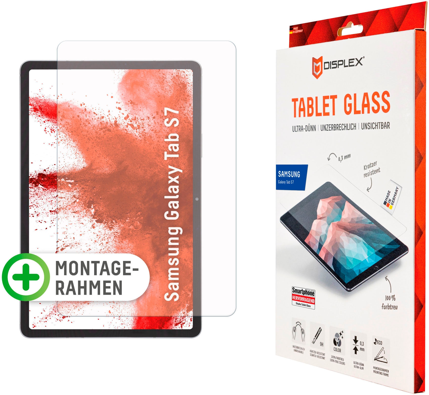 Displex Displayschutzfolie »Tablet Glass Samsung Galaxy Tab S7«, für Samsung Galaxy Tab S7 von Displex