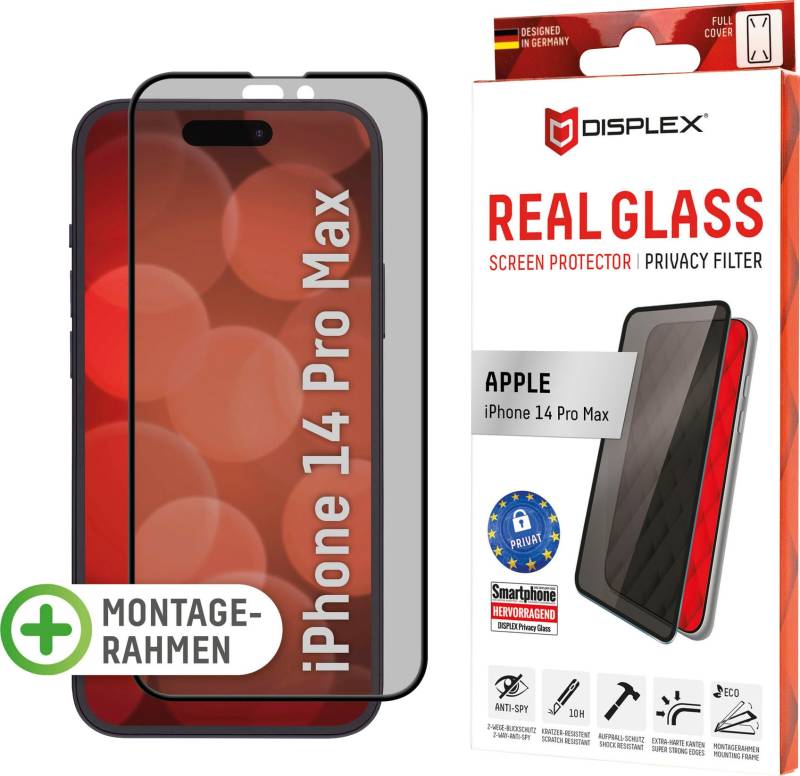 Displex Displayschutzglas »Privacy Glass FC - iPhone 14 Pro Max« von Displex