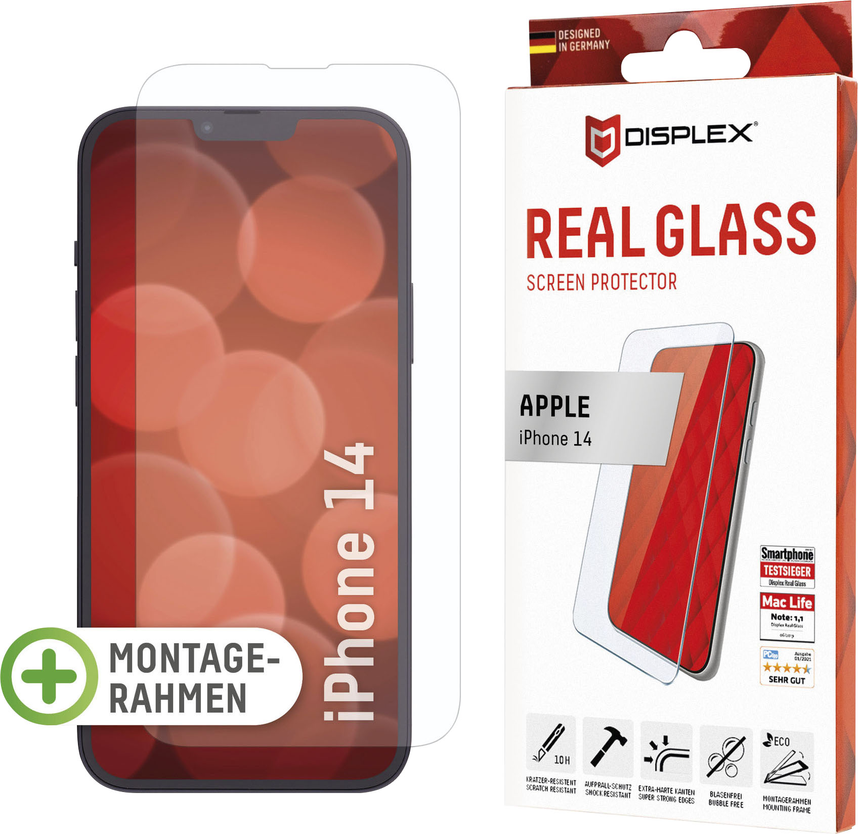 Displex Displayschutzglas »Real Glass - iPhone 14« von Displex