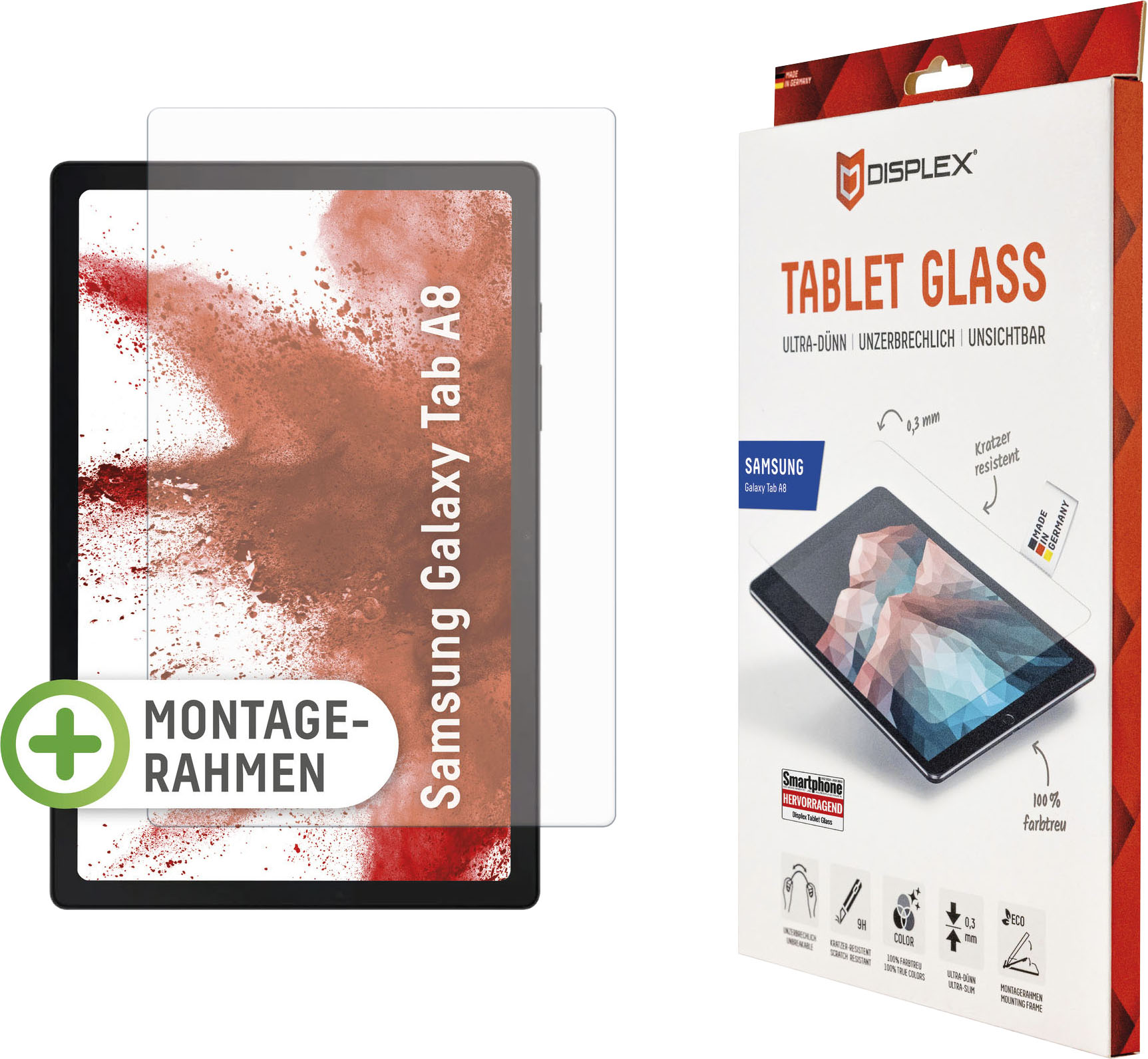 Displex Displayschutzglas »Tablet Glass - Samsung Galaxy Tab A8« von Displex