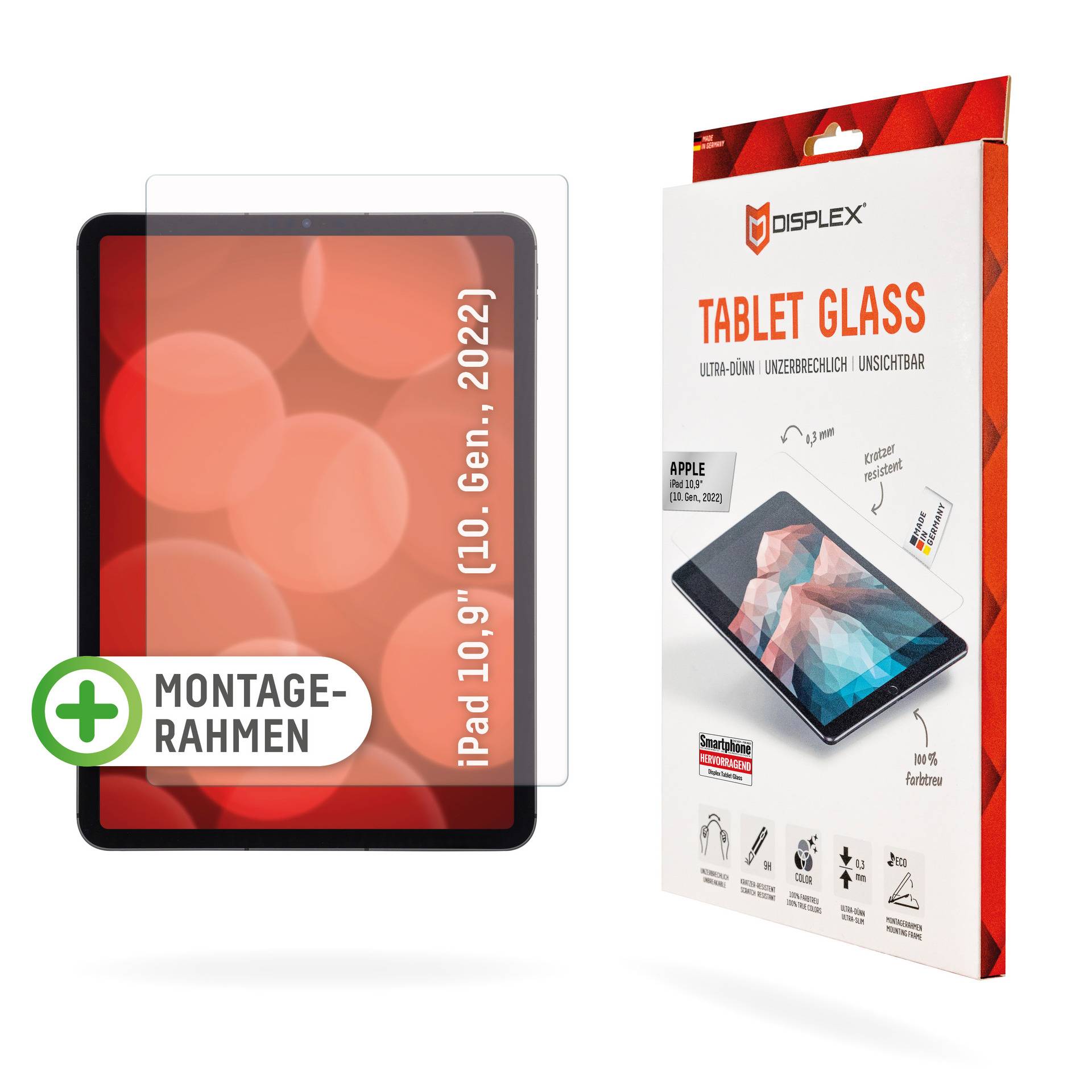 Displex Displayschutzglas »Tablet Glass iPad 10,9 (10. Gen., 2022)« von Displex