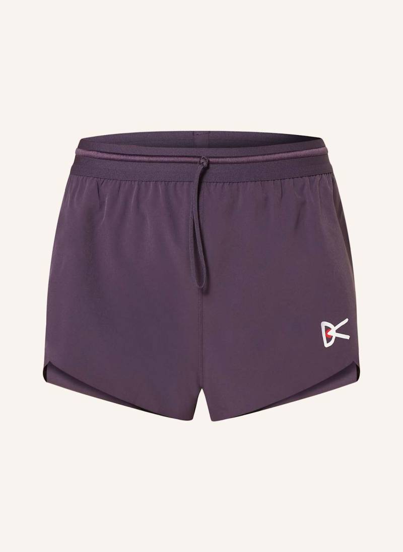 District Vision 2-In-1-Laufshorts lila von District Vision