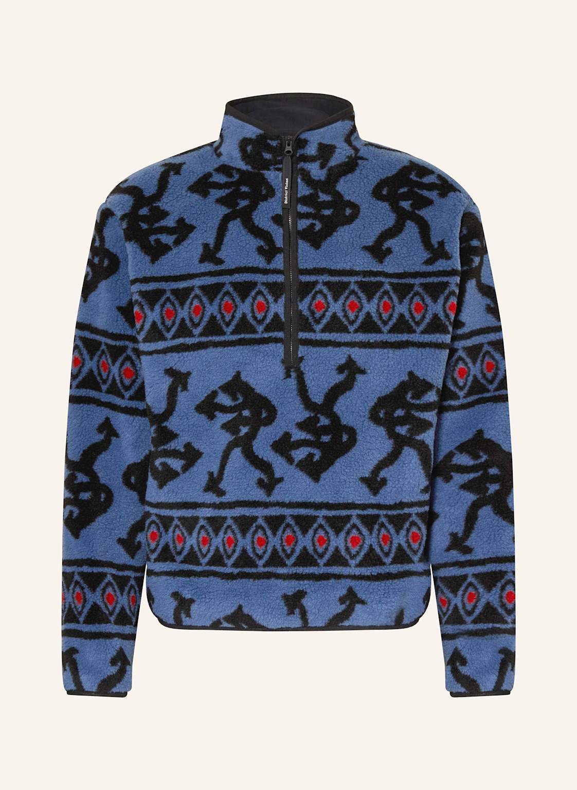 District Vision Fleece-Troyer blau von District Vision