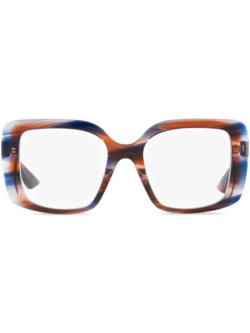 Dita Eyewear Adabrah square-frame glasses - Brown von Dita Eyewear