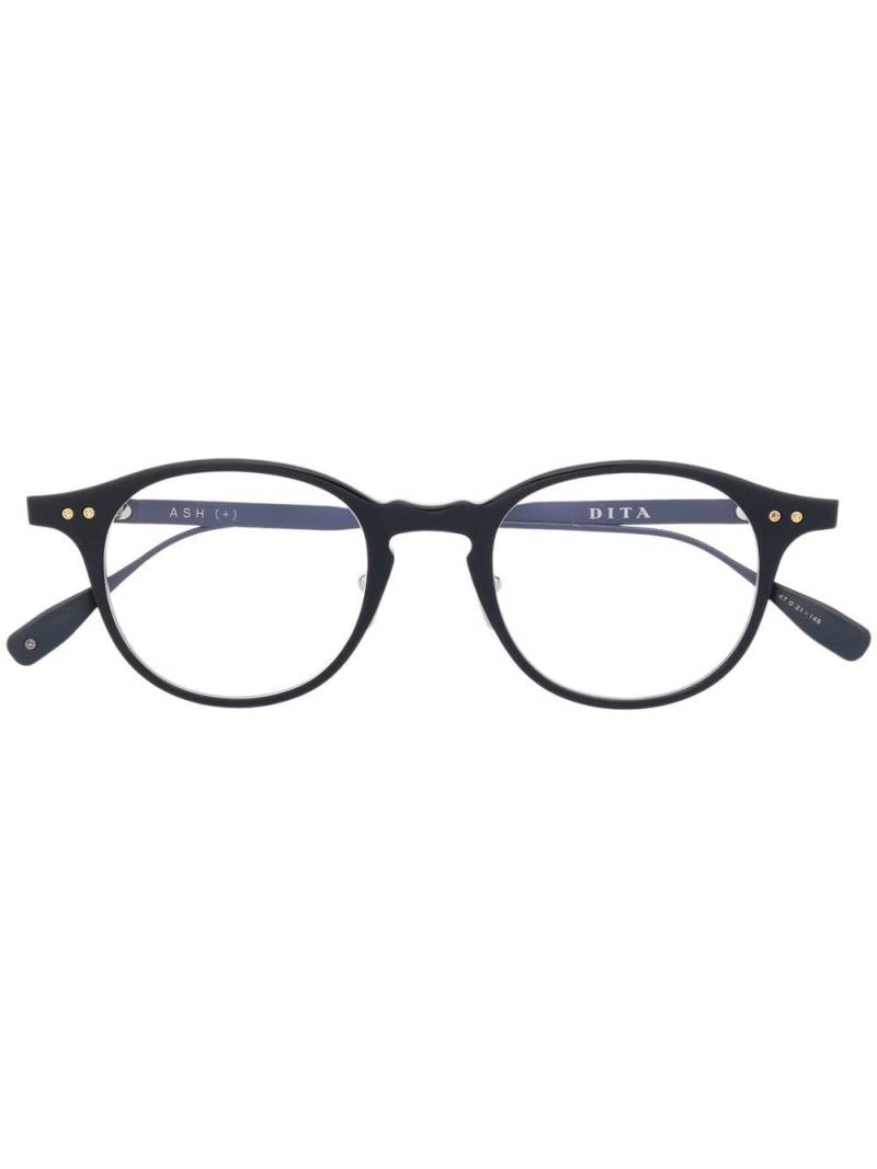 Dita Eyewear Ash engraved-logo glasses - Blue von Dita Eyewear