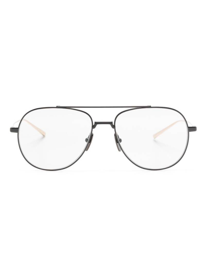 Dita Eyewear metal pilot-frame glasses - Black von Dita Eyewear