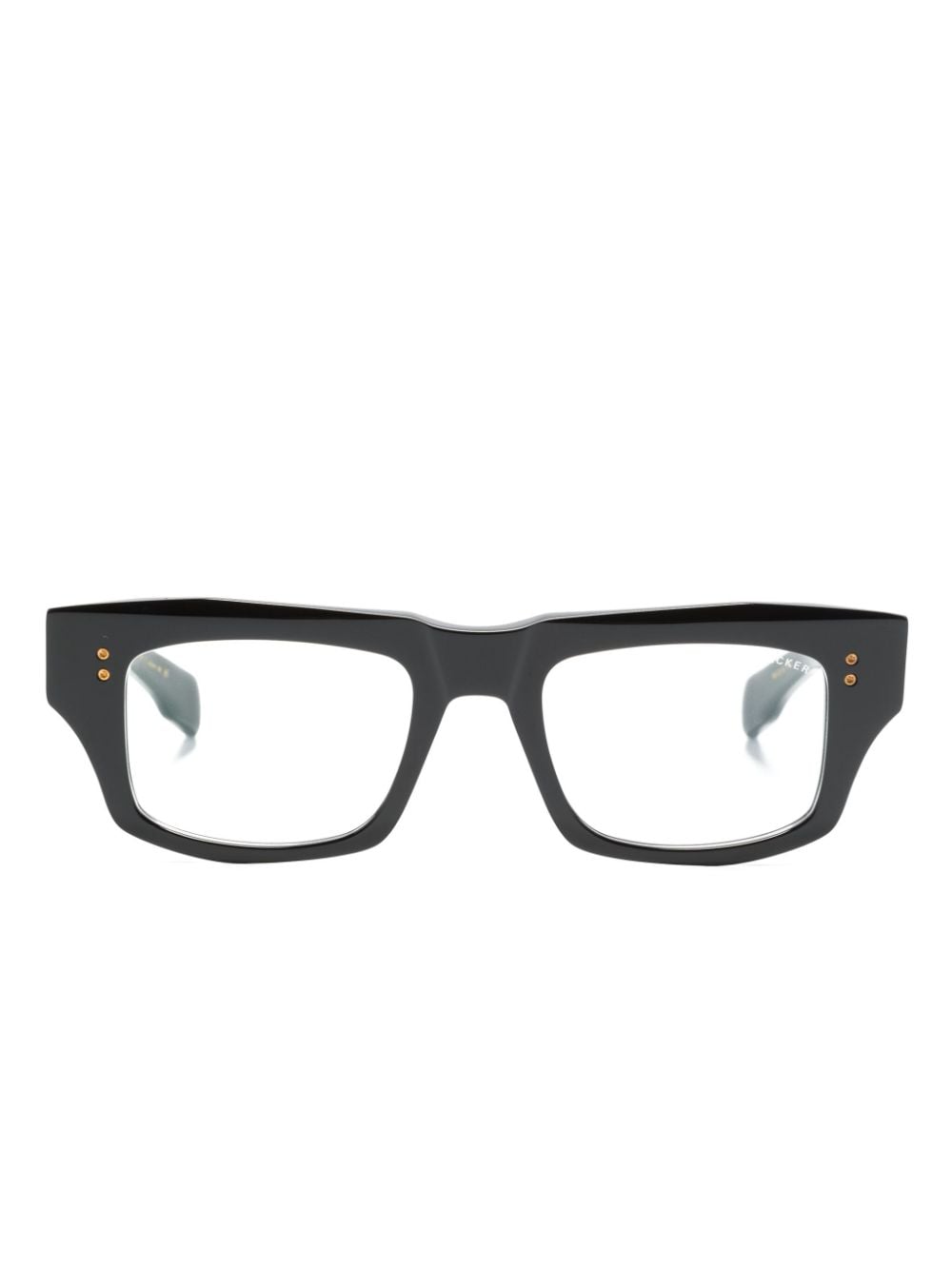 Dita Eyewear Cosmohacker rectangle-frame glasses - Black von Dita Eyewear