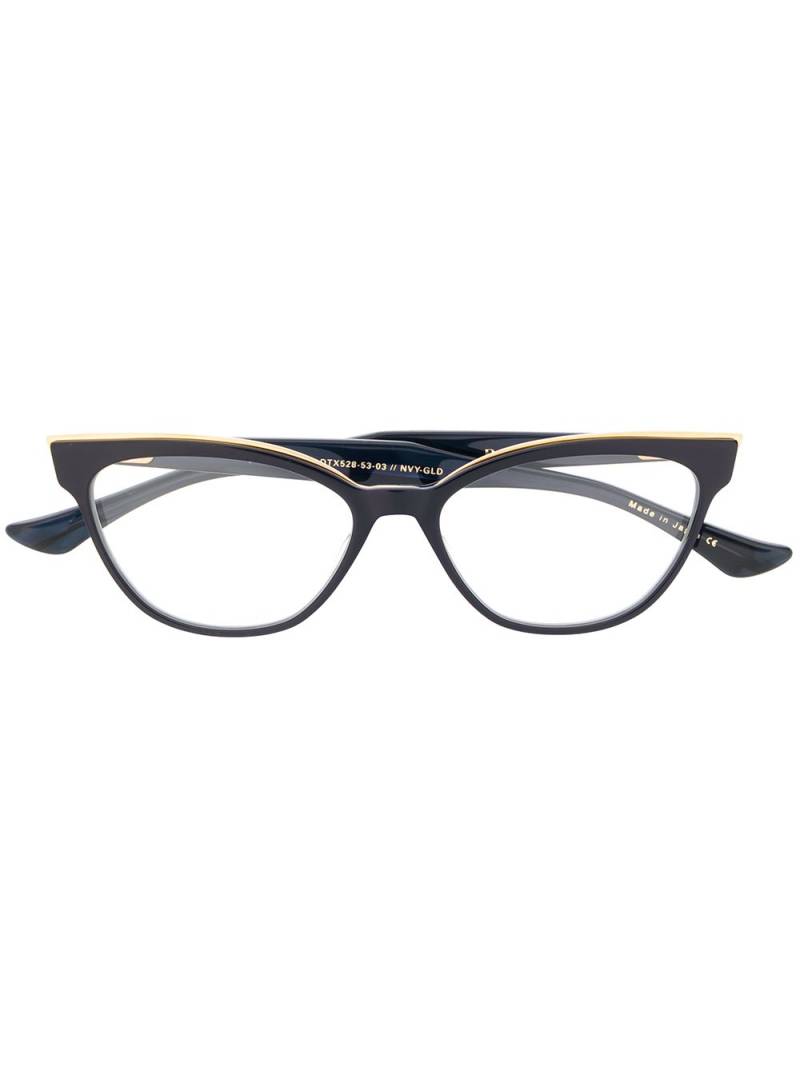 Dita Eyewear Ficta cat-eye glasses - Blue von Dita Eyewear