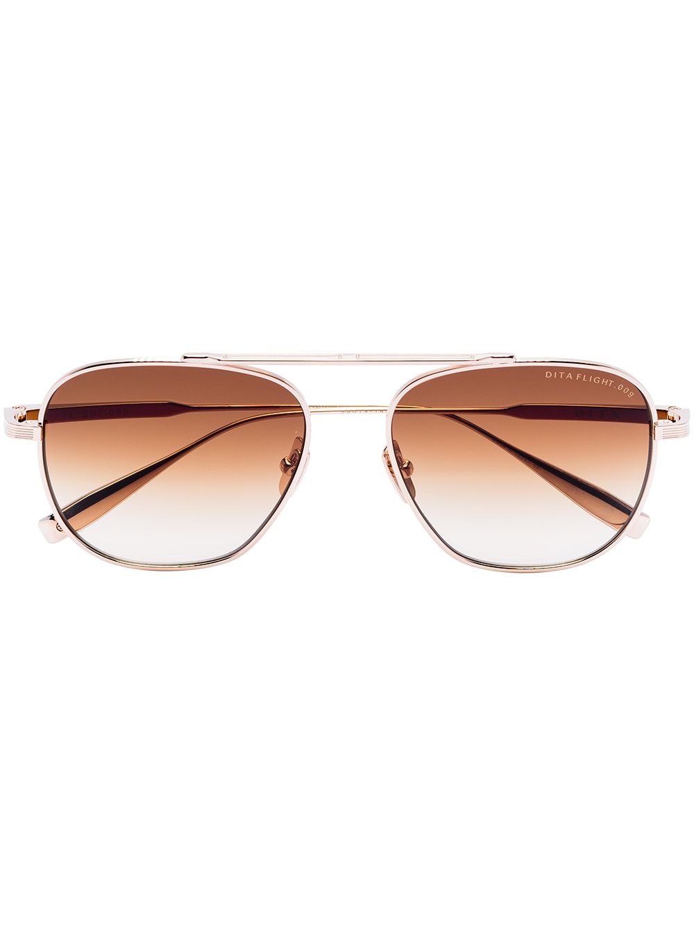 Dita Eyewear Flight 009 pilot sunglasses - Gold von Dita Eyewear